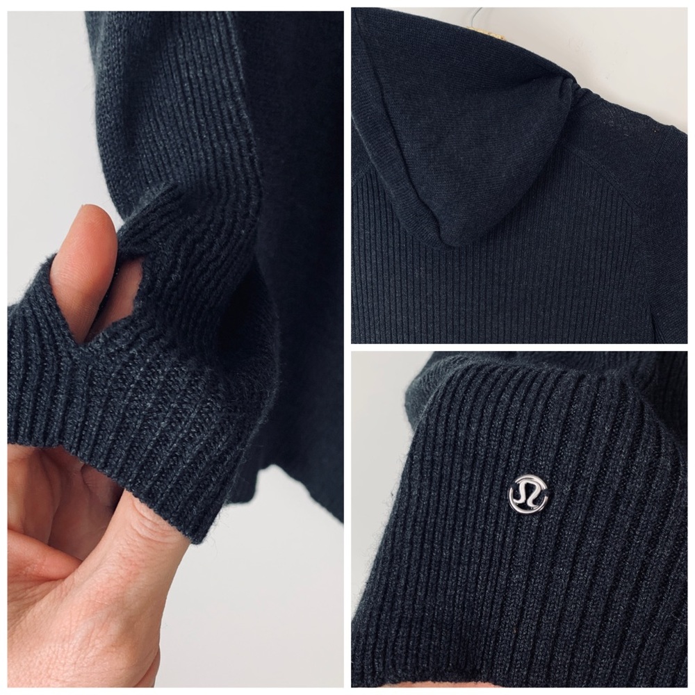 SOLD✨Lululemon Peace Of Mind Wrap Heathered Black✨ - Picture 7 of 8